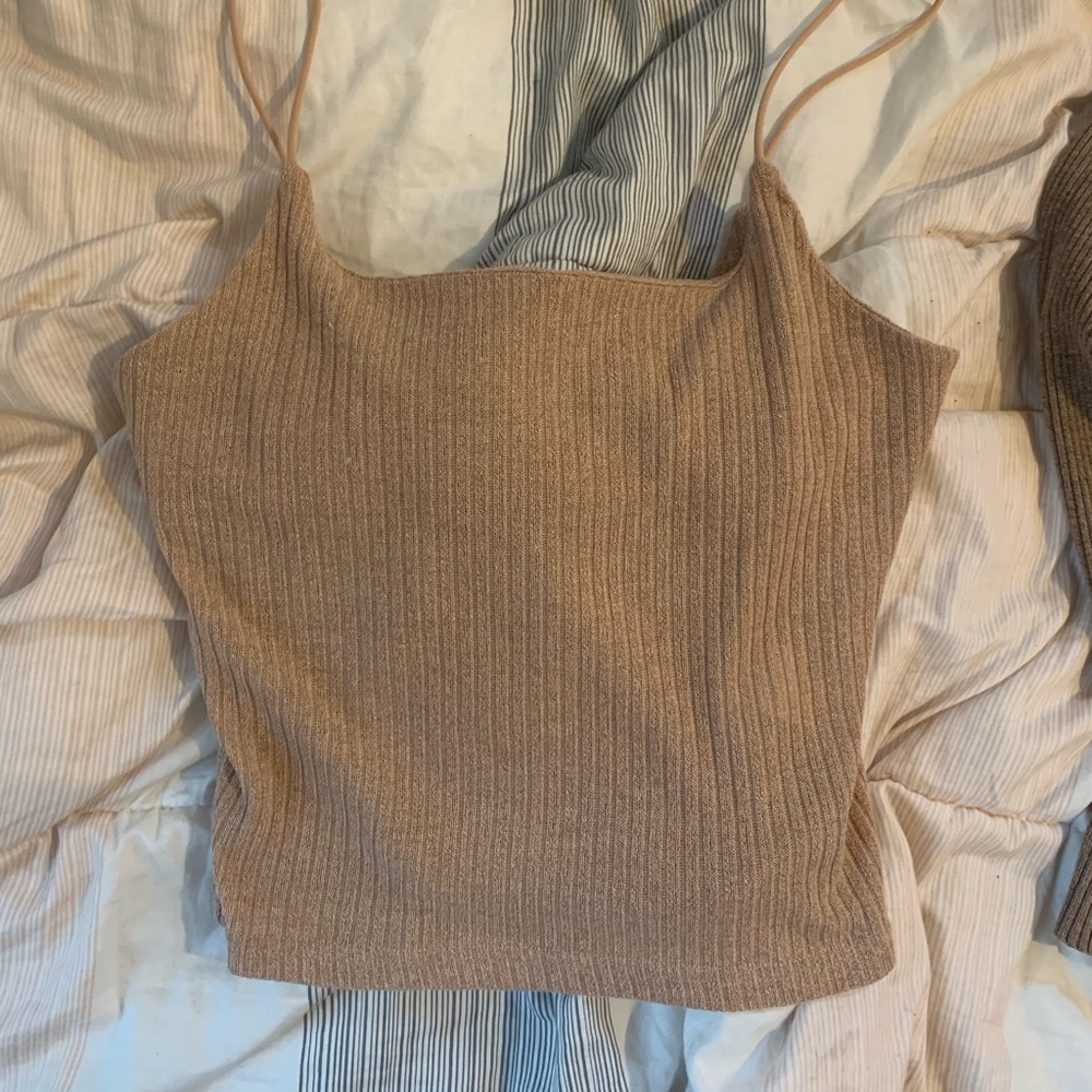 SHEIN tan colored tank top